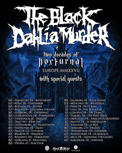 Du betrachtest gerade THE BLACK DAHLIA MURDER – “Two Decades Of Nocturnal“  Tourankündigung