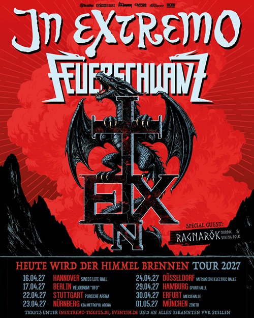 Du betrachtest gerade IN EXTREMO & FEUERSCHWANZ – „Heute wird der Himmel brennen“ Co-Headline Tour 2027