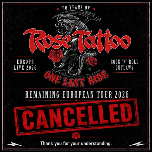 Mehr über den Artikel erfahren ROSE TATTOO – Übrige Termine der finalen Europatour abgesagt!