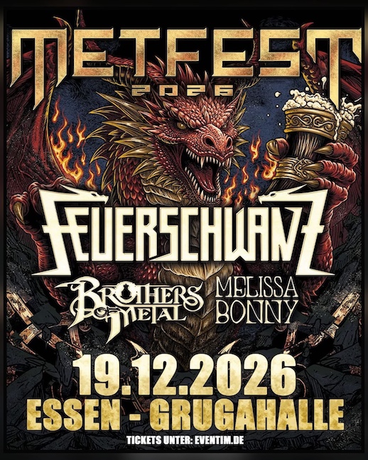 Mehr über den Artikel erfahren Metfest 2026 – Mit FEUERSCHWANZ, BROTHERS OF METAL, MELISSA BONNY
