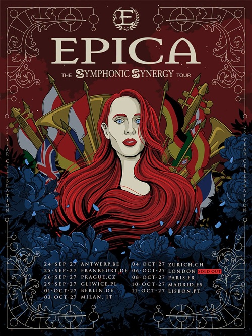 Du betrachtest gerade EPICA – Kündigen „THE SYMPHONIC SYNERGY TOUR – EUROPE 2027“ an