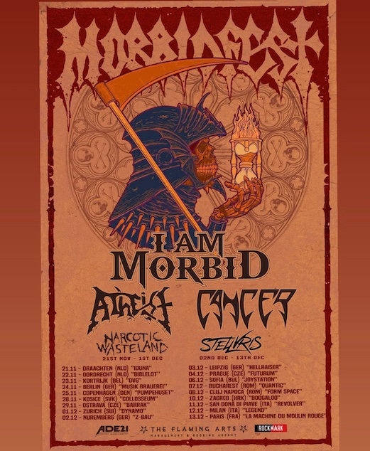 Du betrachtest gerade Morbidfest  – Europa Tour 2026 mit I AM MORBID, ATHEIST, ARKONA …