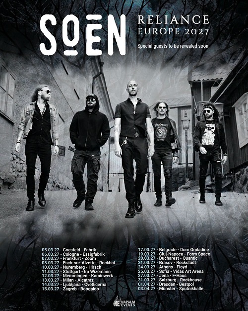 Du betrachtest gerade SOEN – „Reliance“ Tour wird 2027 fortgesetzt