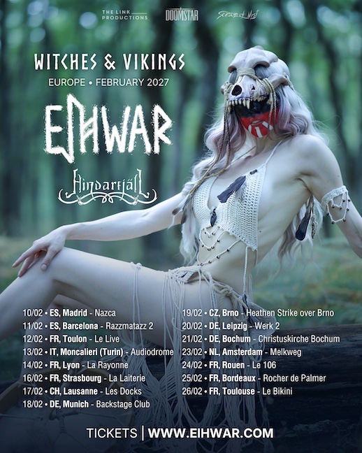 Mehr über den Artikel erfahren EIHWAR – „Witches & Vikings“ planen European Tour für 2027 ( Support: HINDERFJÄLL)
