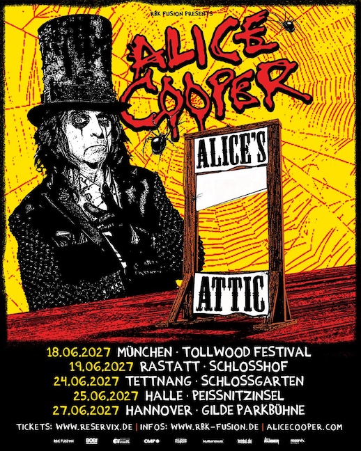 Du betrachtest gerade ALICE COOPER – “Alice`s Attic“ Tour geht weiter