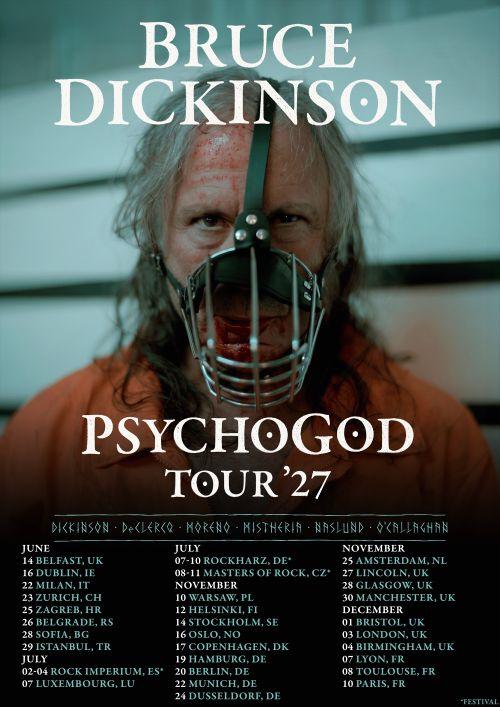 Du betrachtest gerade BRUCE DICKINSON – “Psychogod“ Tour für 2027 geplant