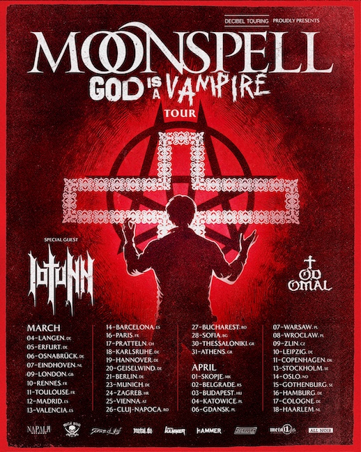 Du betrachtest gerade MOONSPELL – “God Is A Vampire“ Tour 2027 mit TODOMAL & IOTUNN