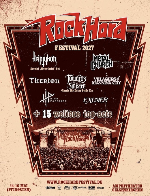 Du betrachtest gerade Rock Hard Festival – Erste Bands für 2027: TRIPTYKON, METAL CHURCH, THERION …
